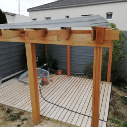 Réparation de toiture de pergola en acier Olivet